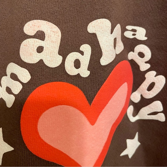 NEW Madhappy Heartfelt fleece crewneck Sweatshirt MEDIUM - Picture 8 of 8